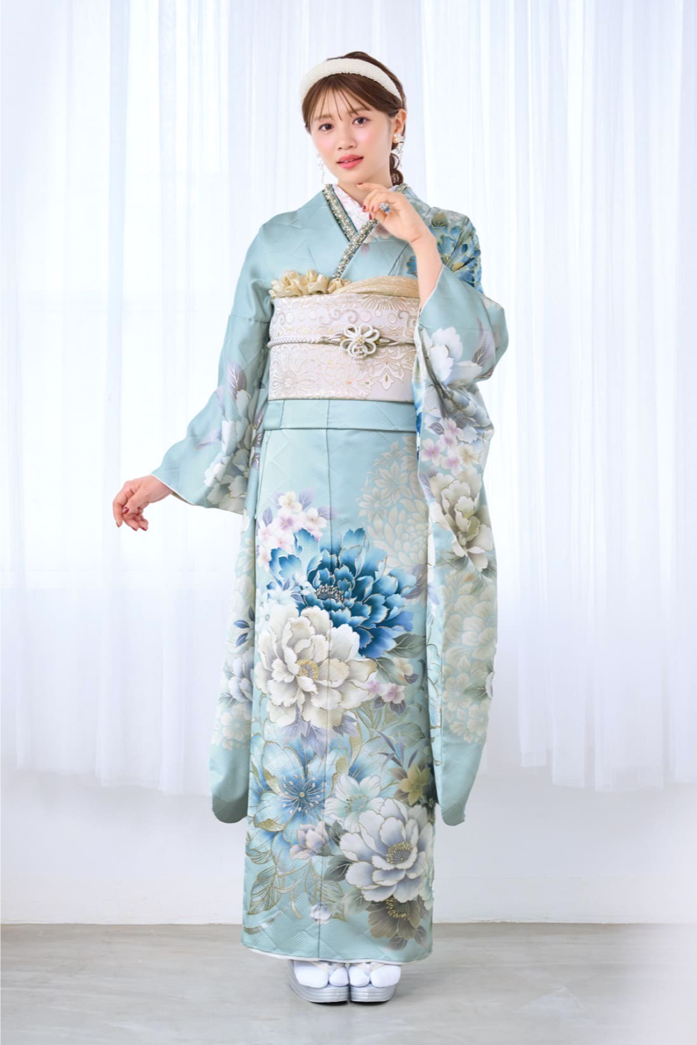 水色振袖
